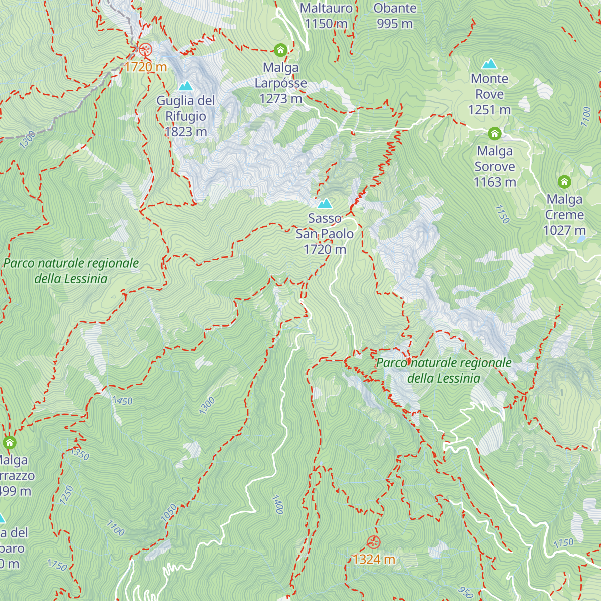 Malga Fraselle di sotto map