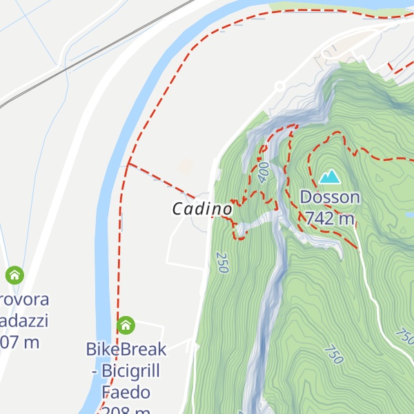 Map of Cadino