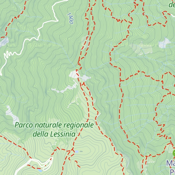 Map of Monte Scalette