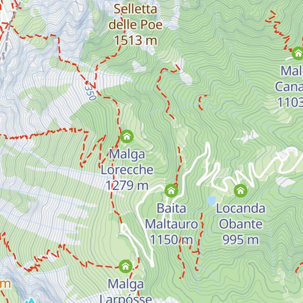 Map of Baita Figliacci