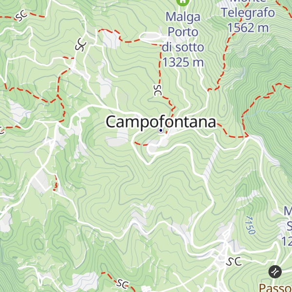 Map of Baita Alpini