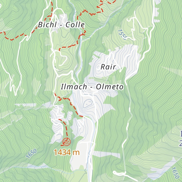 Map of Lanthalerhütte