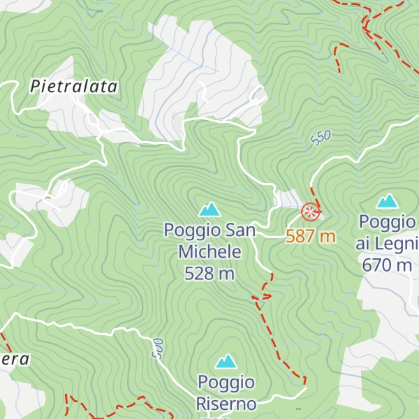 Map of Poggio San Michele