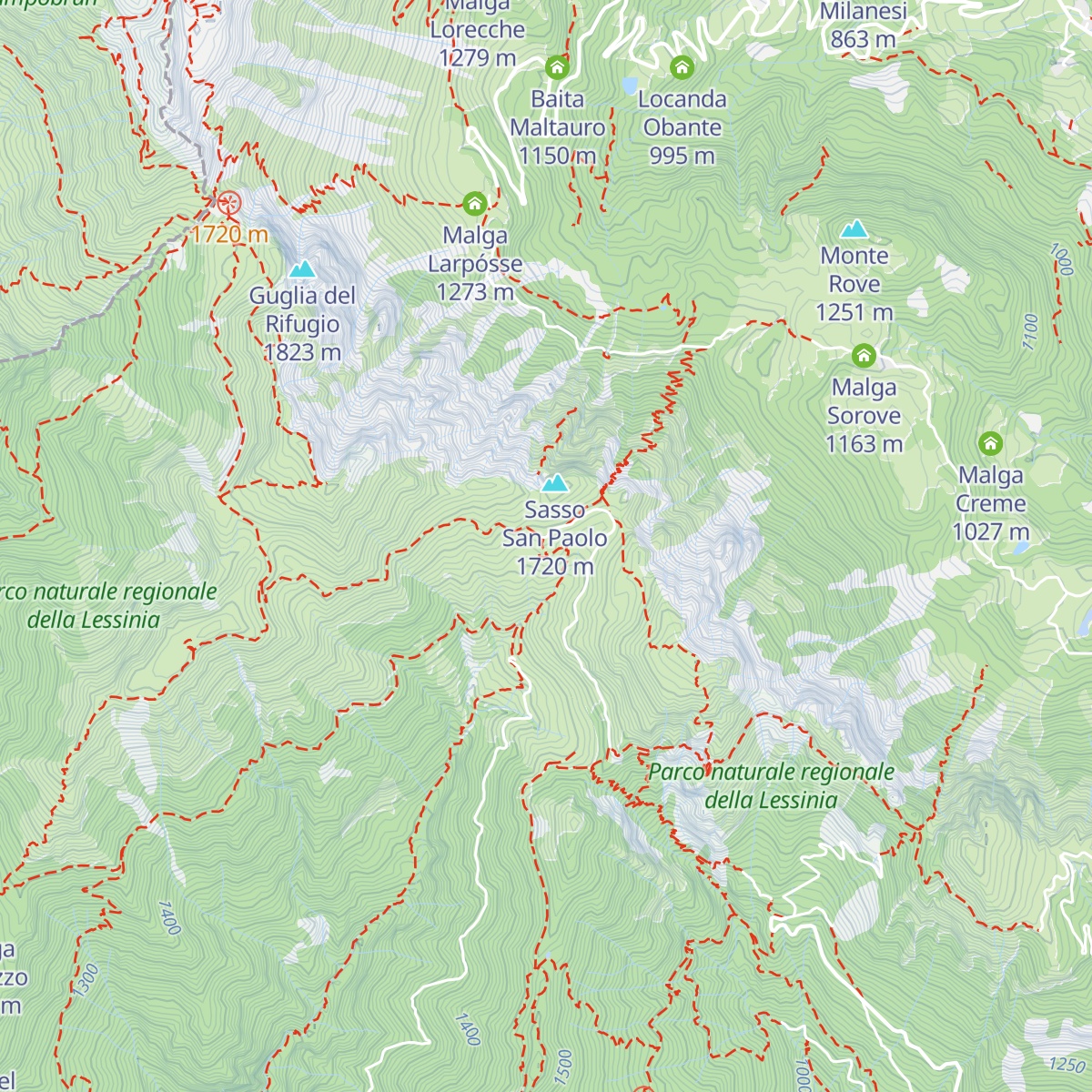 Malga Fraselle di Sopra map