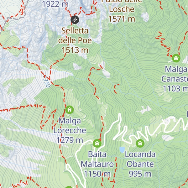Map of Baitèlo del Late