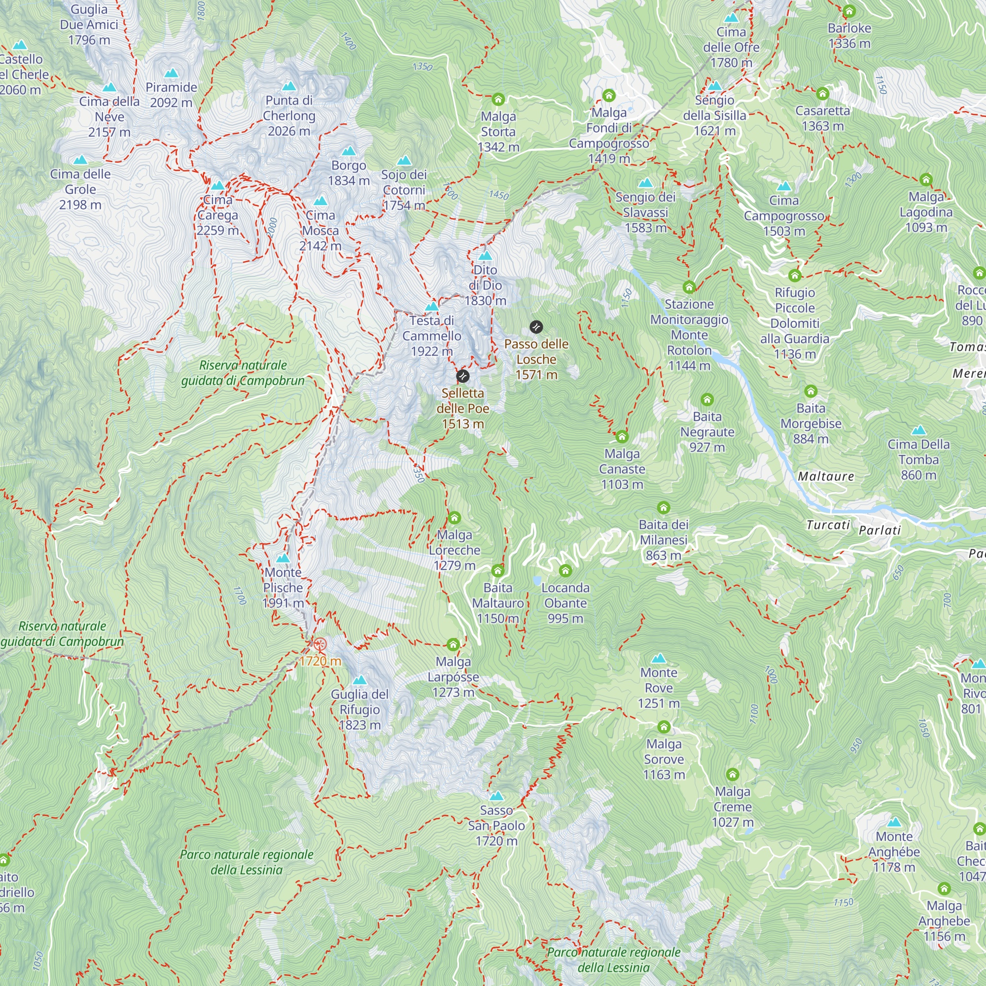 Baitèlo del Late map