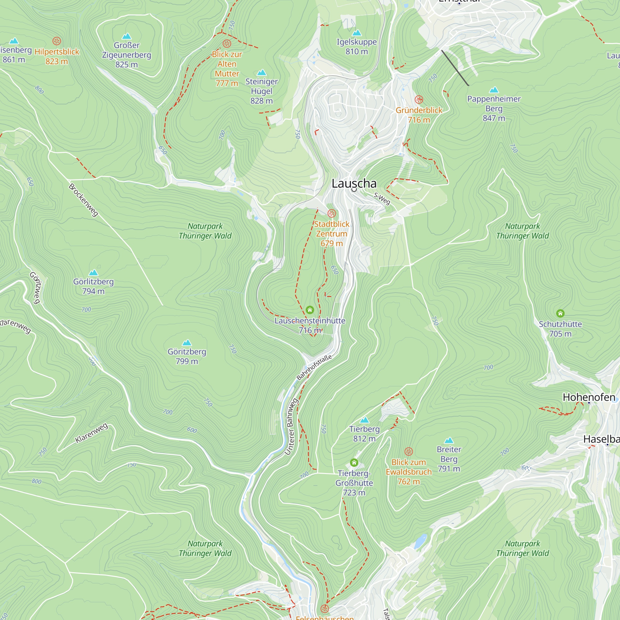 Lauschensteinhütte map