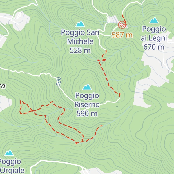 Map of Poggio Riserno