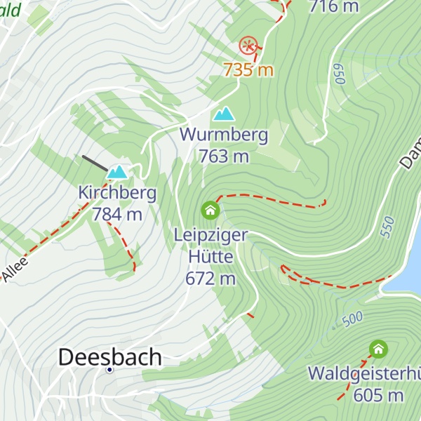 Map of Leipziger Hütte