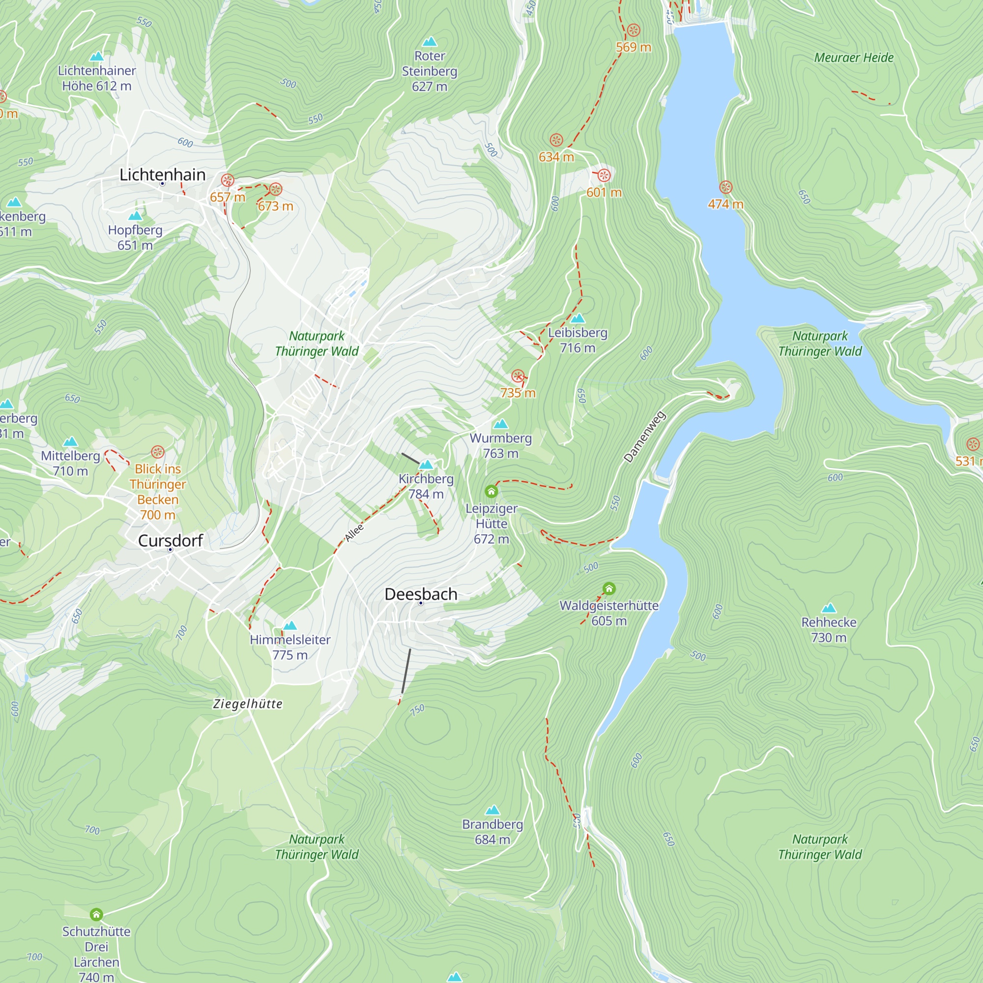 Leipziger Hütte map