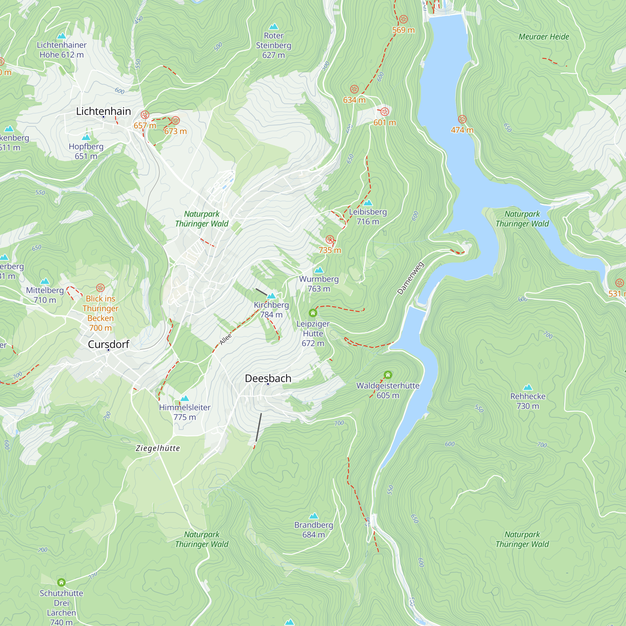 Leipziger Hütte map