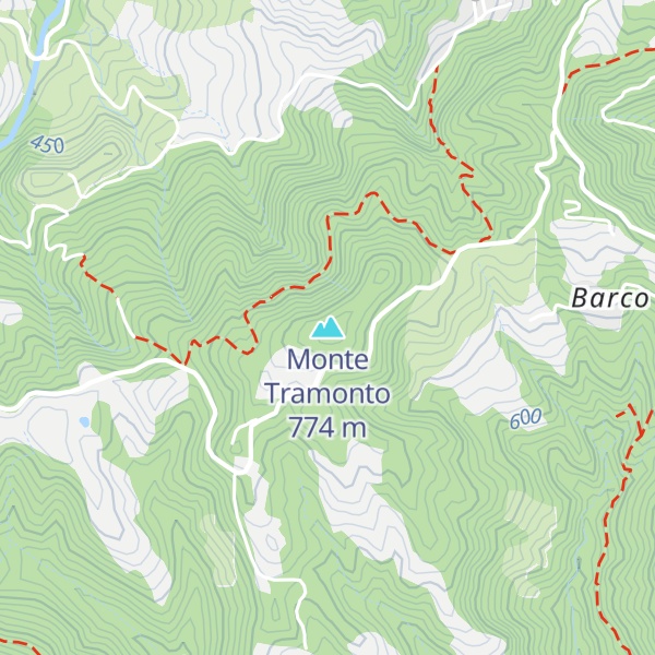 Map of Monte Tramonto