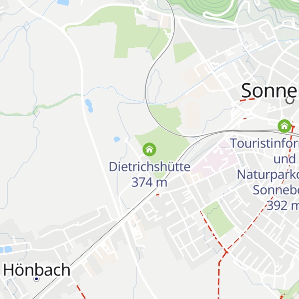 Map of Dietrichshütte