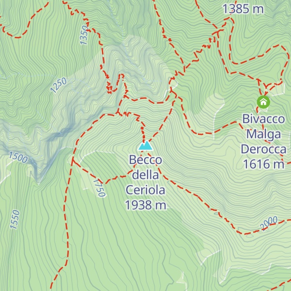 Map of Becco della Ceriola