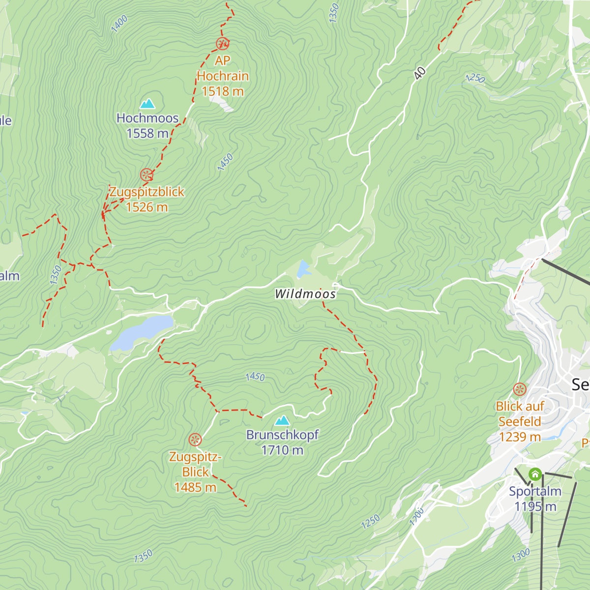 Wildmoosalm map
