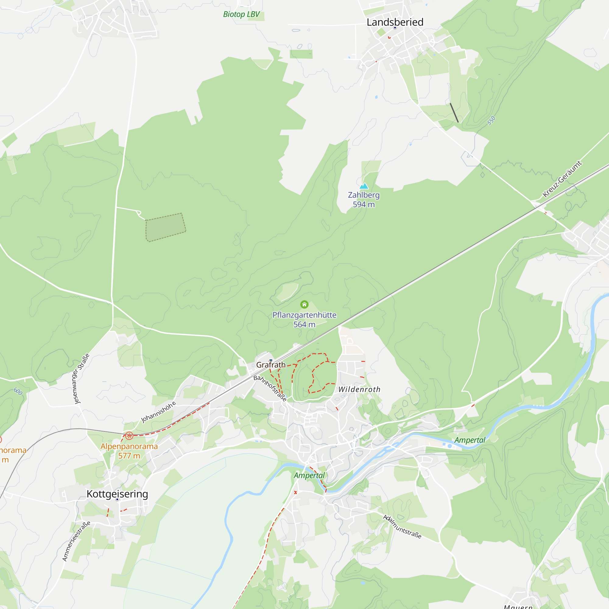 Pflanzgartenhütte map