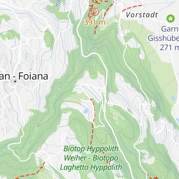 Map of Götzfriedkeller