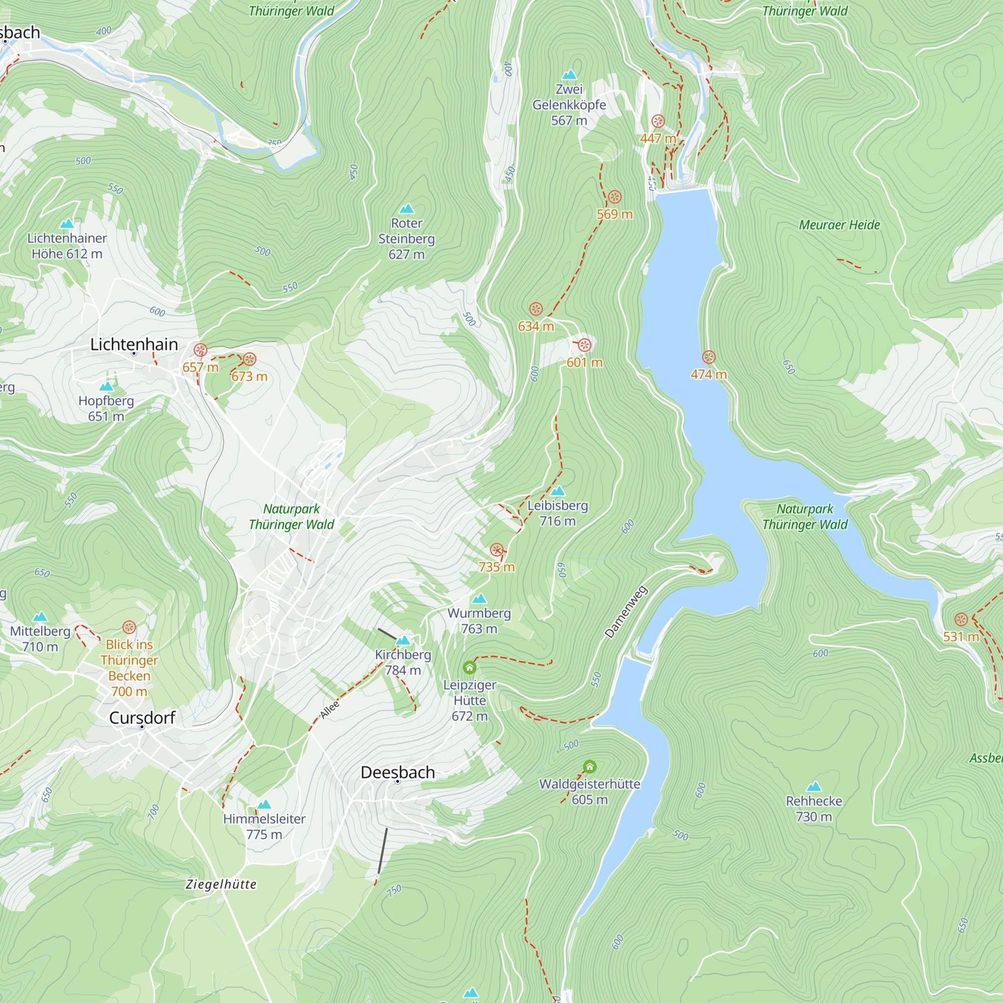 Heckersberg Hütte map