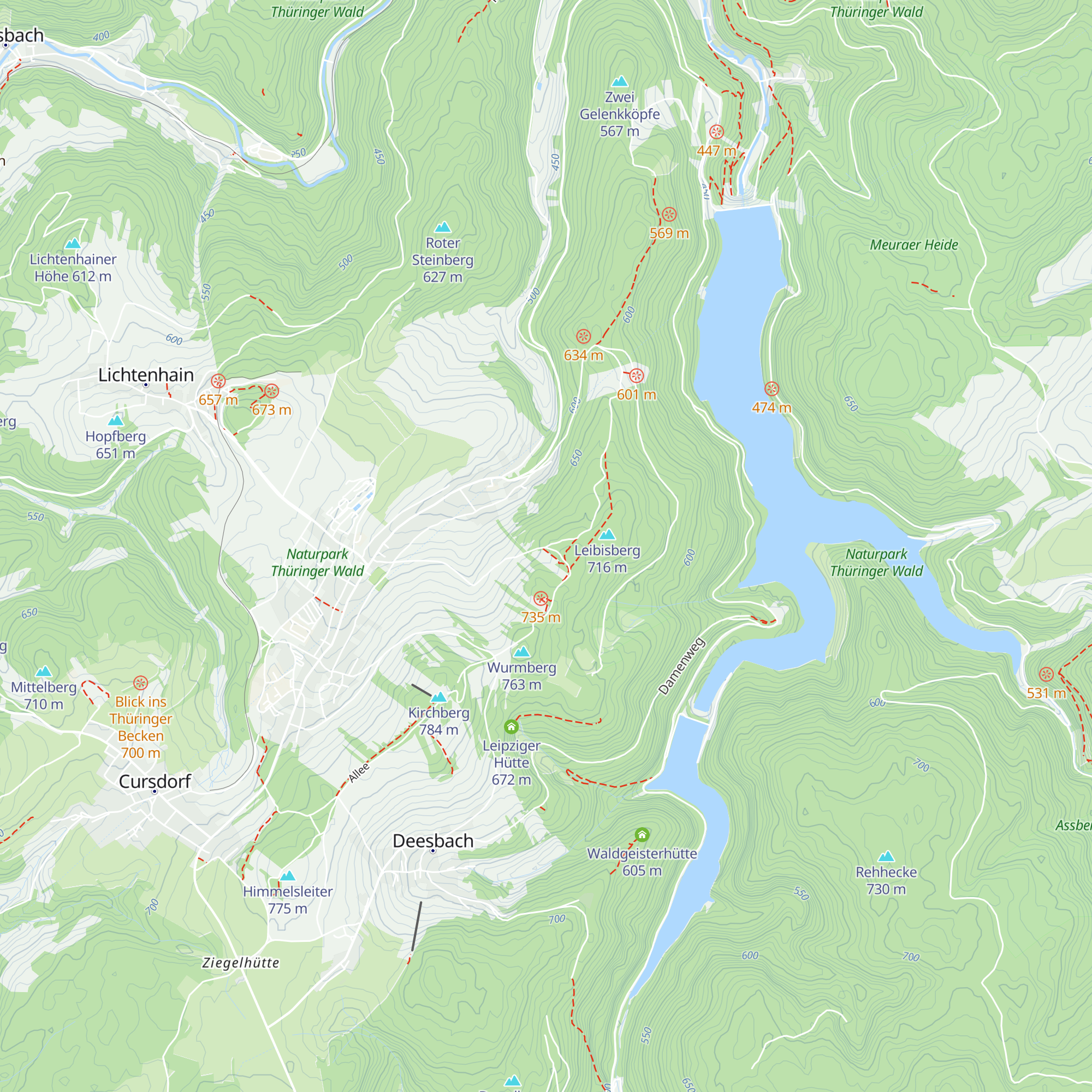 Heckersberg Hütte map