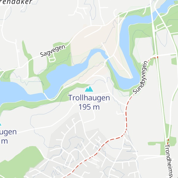Map of Trollhaugen