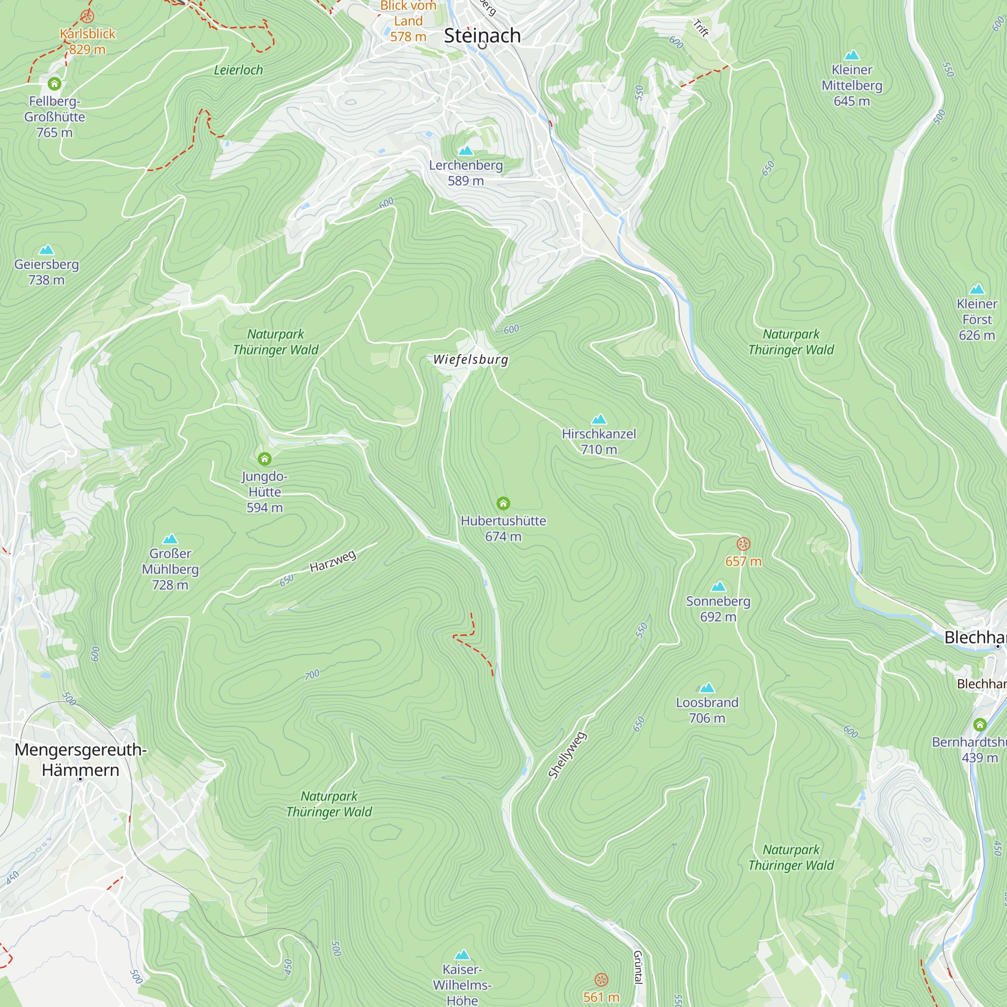 Hubertushütte map