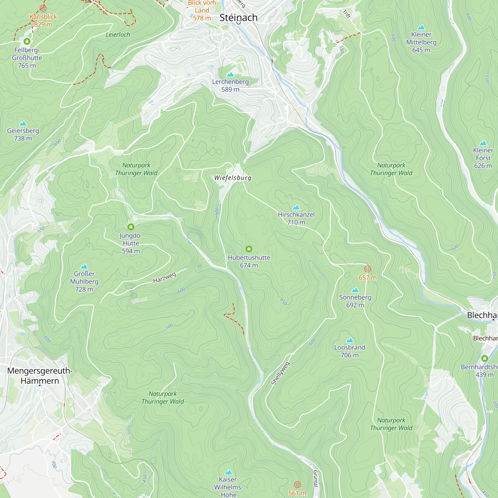 Hubertushütte map