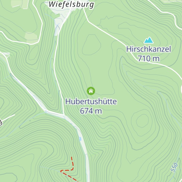 Map of Hubertushütte
