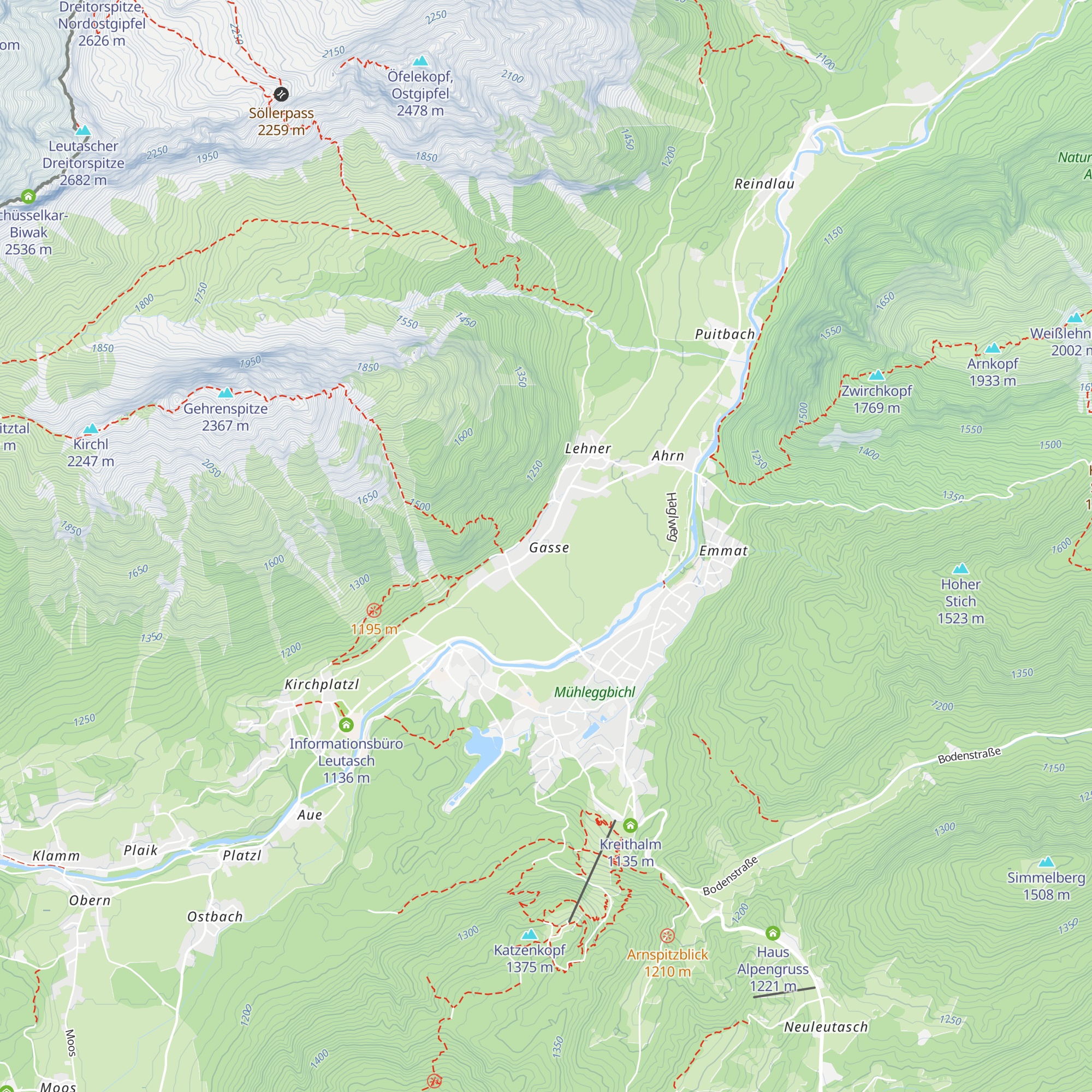 Poli's Hütte map