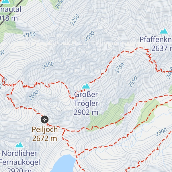 Map of Großer Trögler