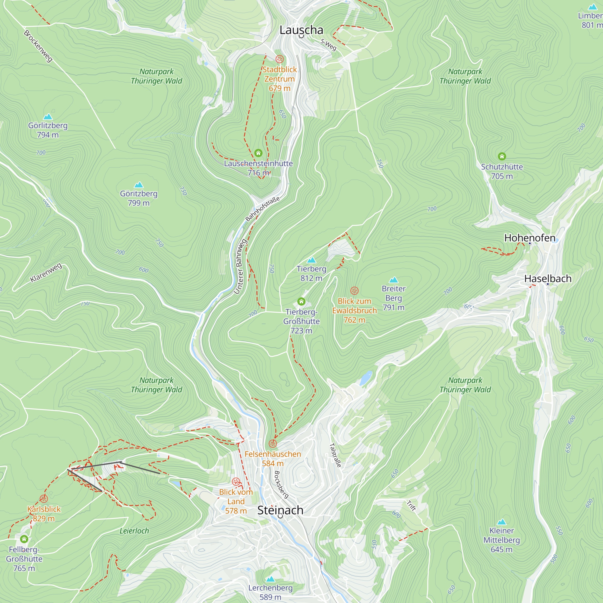 Tierberg-Großhütte map