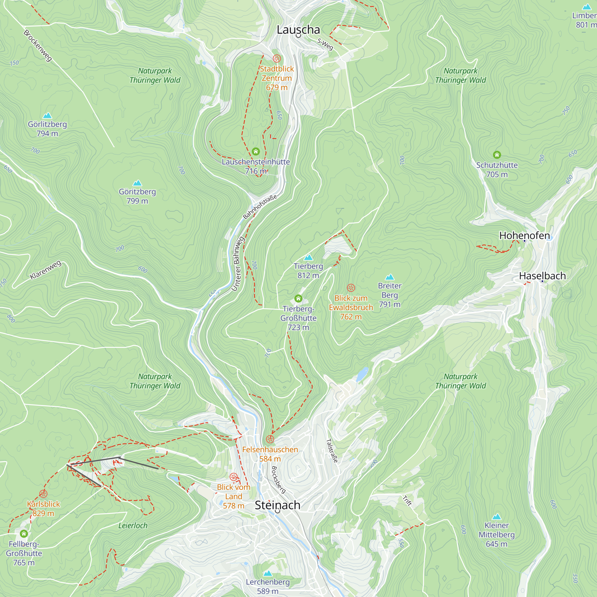 Tierberg-Großhütte map