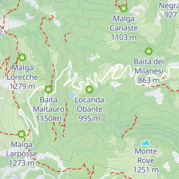 Map of Locanda Obante