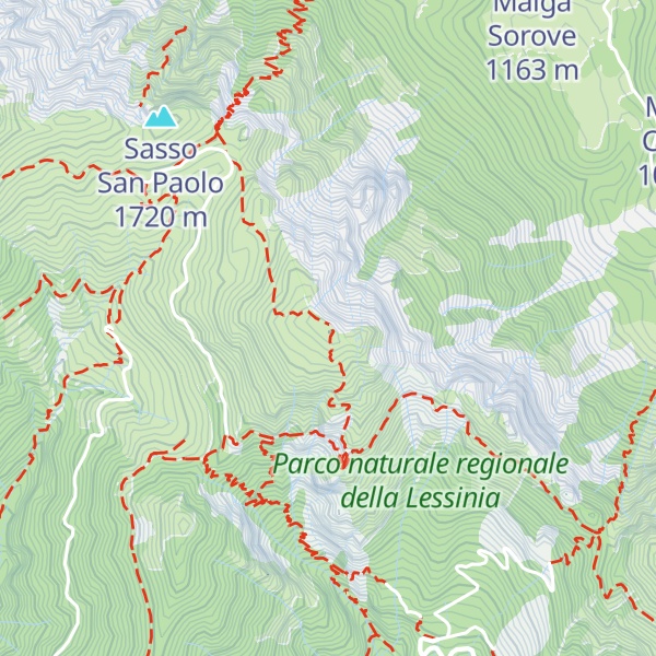 Map of Monte Gramolon