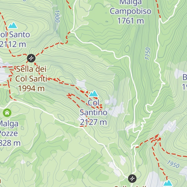 Map of Col Santino