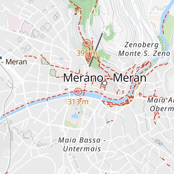 Map of Kurverwaltung Meran - Azienda di Soggiorno di Merano