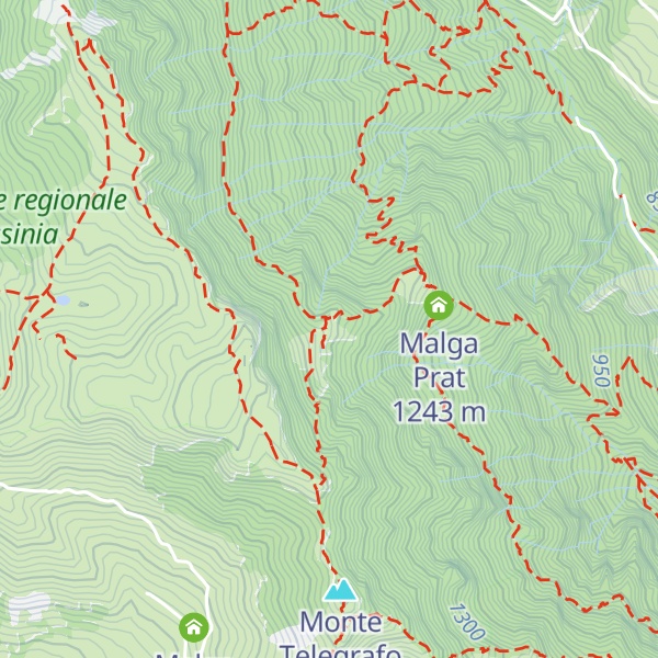 Map of Malga Menderla