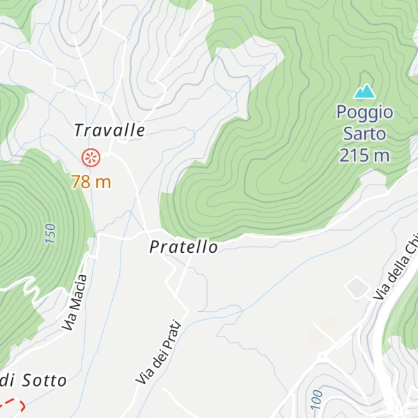 Map of Poggio Uccellaia