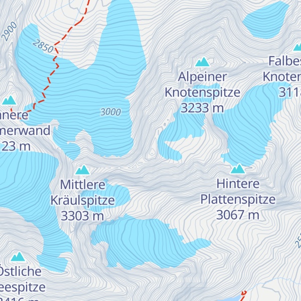 Map of Nördliche Kräulspitze