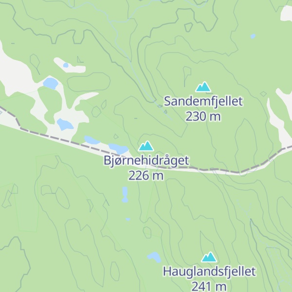 Map of Bjørnehidråget