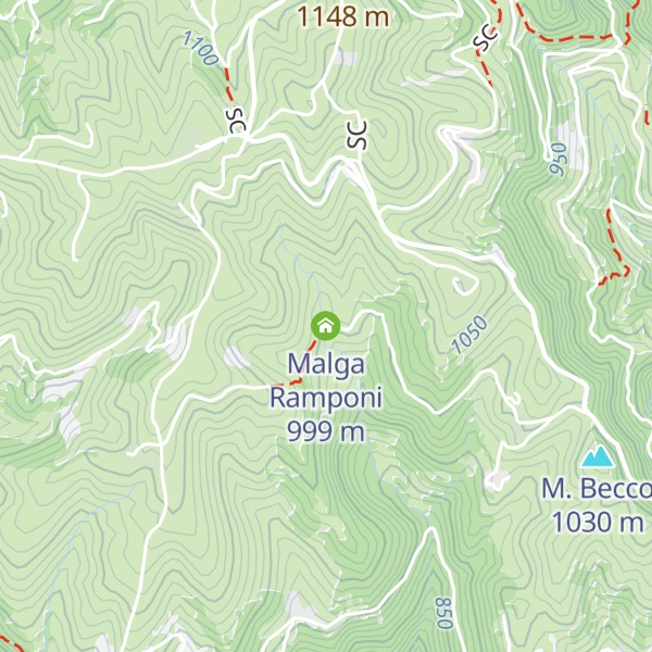 Map of Malga Ramponi