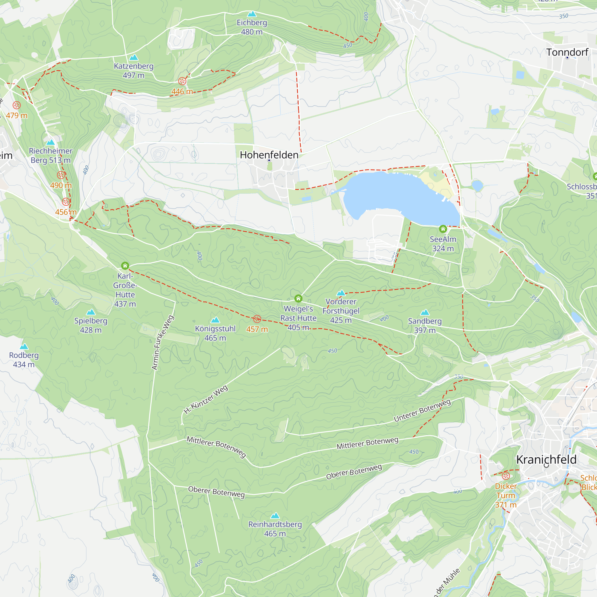 Weigel's Rast Hütte map