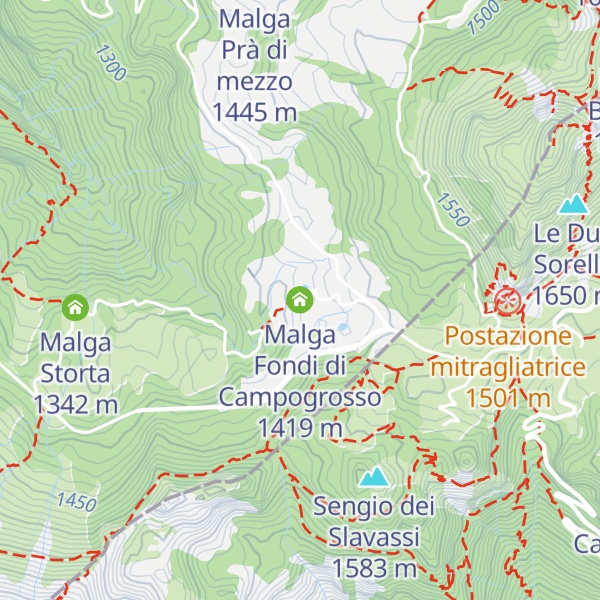 Map of Malga Fondi di Campogrosso