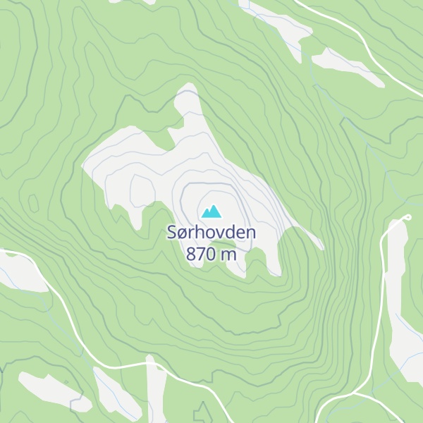 Map of Sørhovden