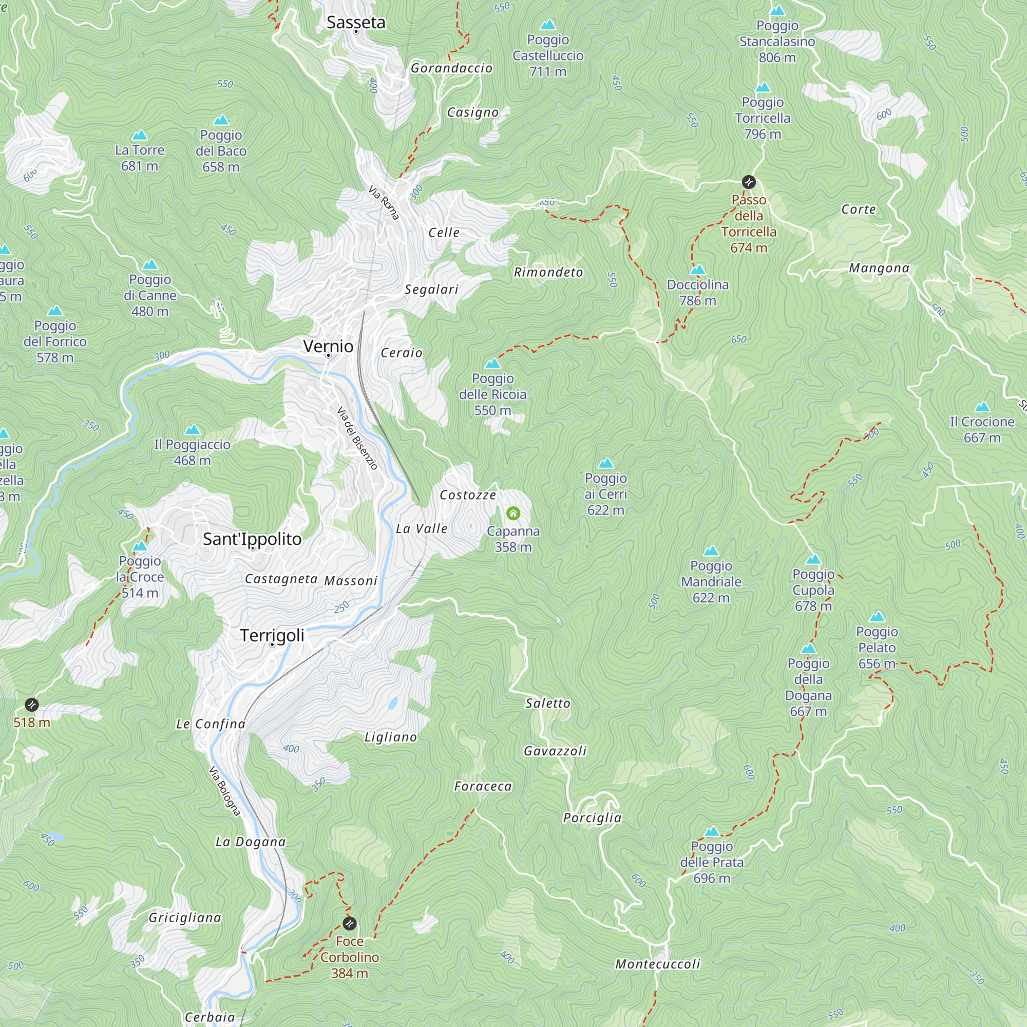 Capanna map
