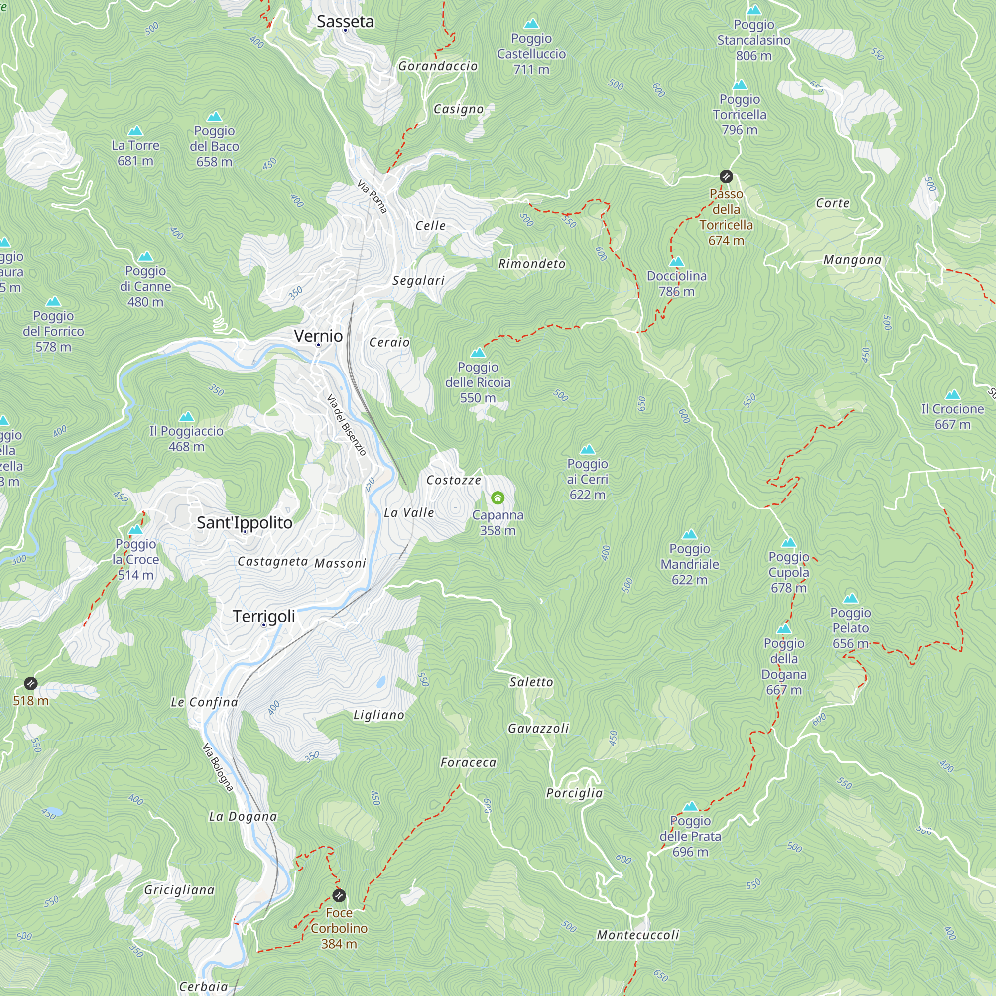 Capanna map