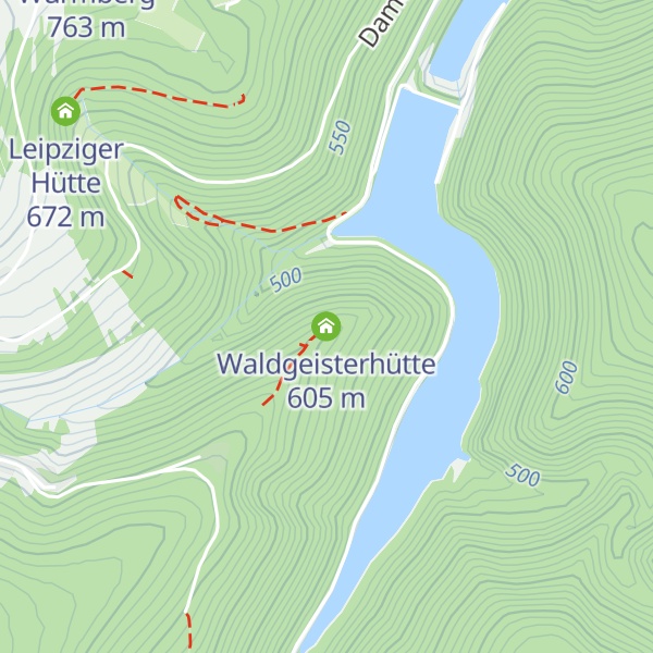 Map of Waldgeisterhütte