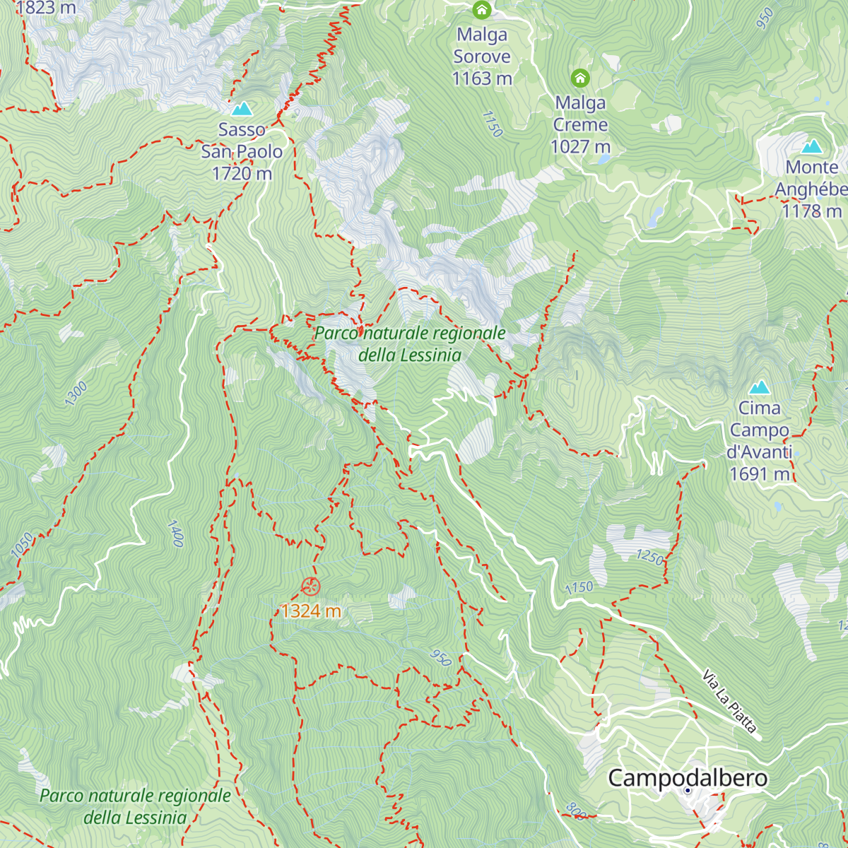 Baita Milani map