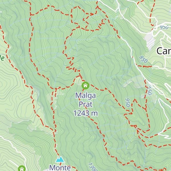 Map of Malga Prat