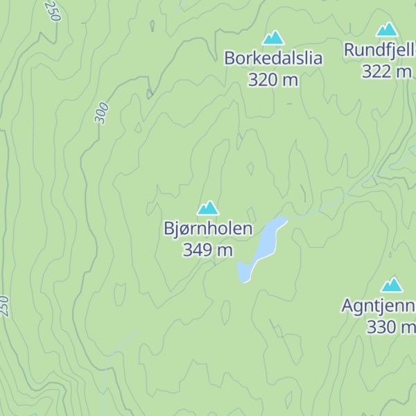Map of Bjørnholen