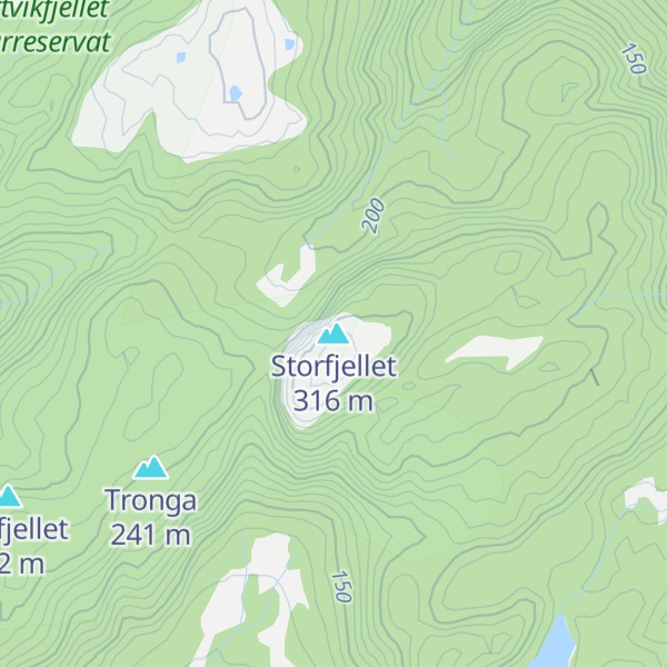 Map of Storfjellet